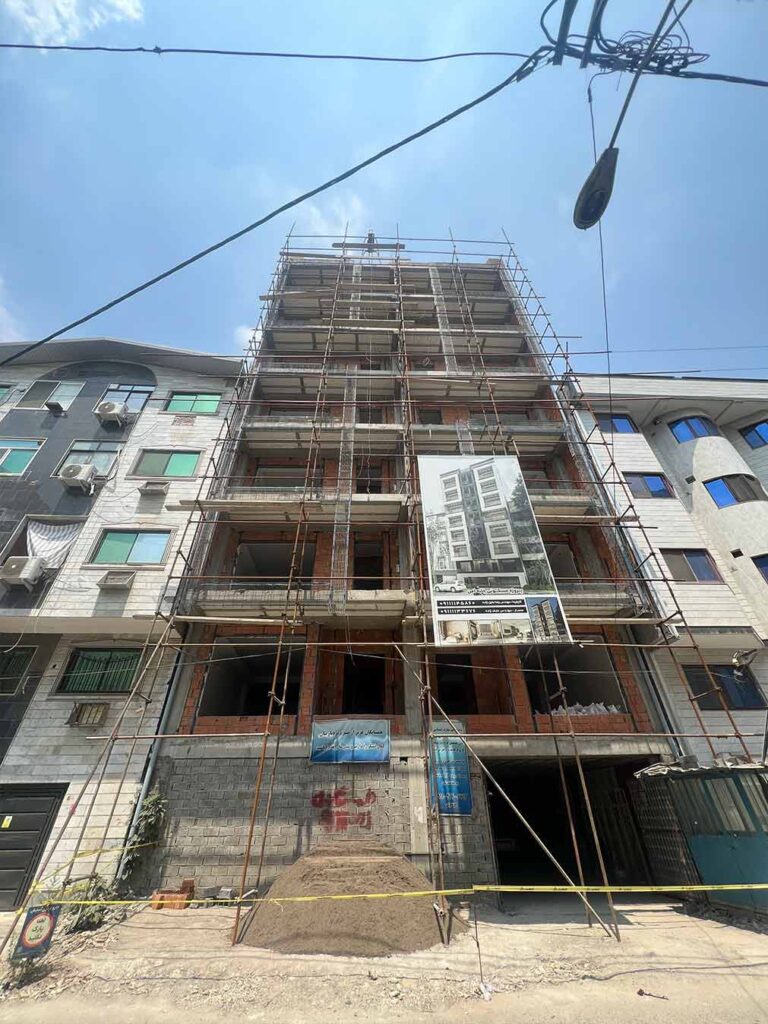 طراحی نمای آپارتمان مسکونی مهندس جلیل زاده، تصویر 3