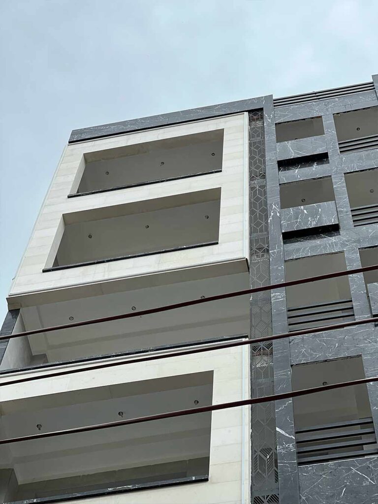طراحی نمای آپارتمان مسکونی مهندس جلیل زاده، تصویر 2