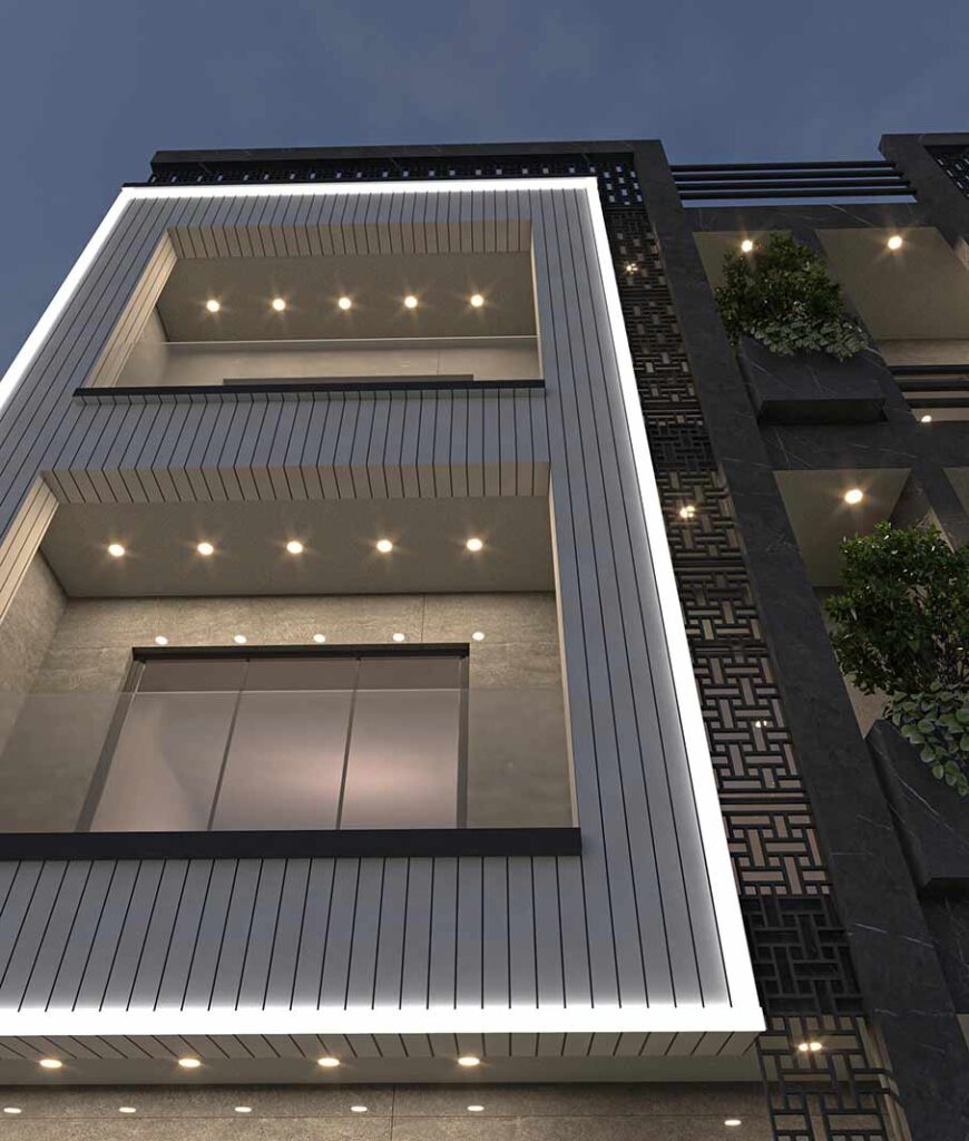 طراحی نمای آپارتمان مسکونی مهندس جلیل زاده، تصویر 2